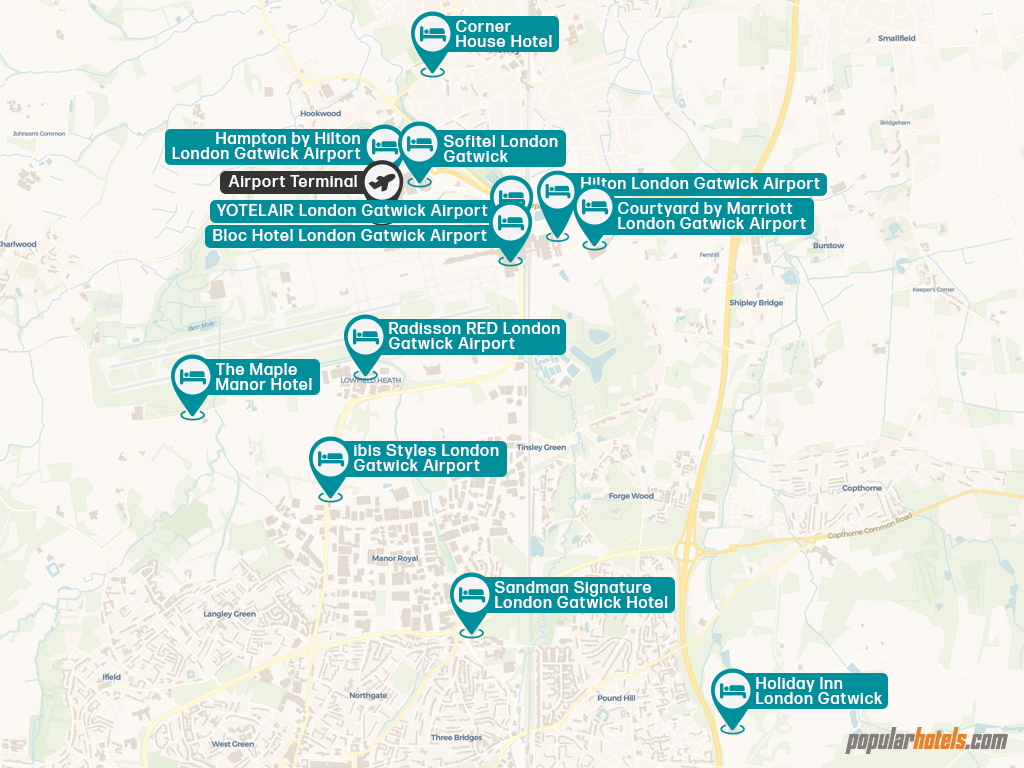 London gatwick airport hotels