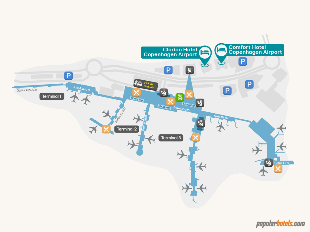 Hotels inside copenhagen airport(CPH) airport