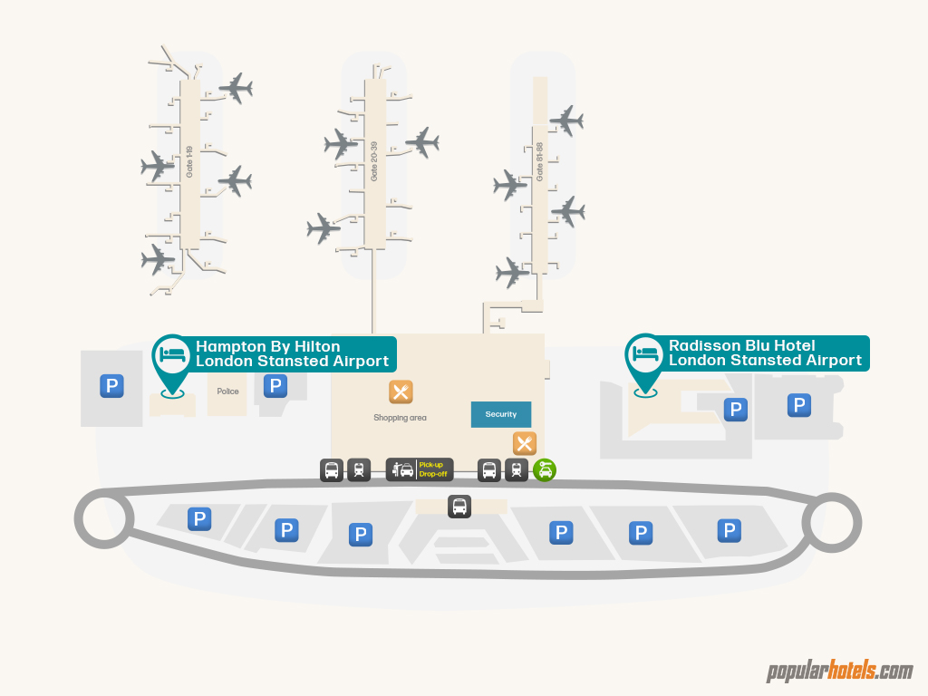 Hotels inside london stansted (STN) airport